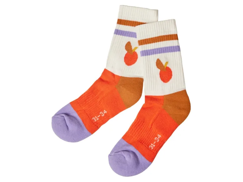 Fräulein Prusselise Kinder Tennissocken Obst Gr.23-26, Weiß, mehrfarbig, – Produktbild 1 von 2
