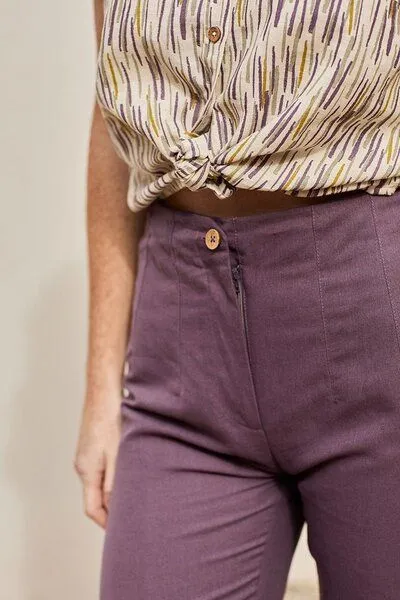 TIRALAHILACHA TIRALAHILACHA Pantalón Faren Pants, Lila, – Produktbild 3 von 4
