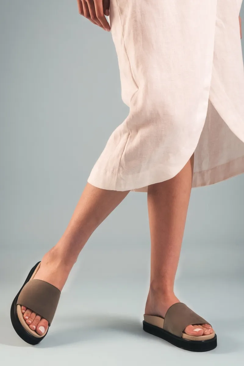NAE NAE Damen vegan Sandalen Okina Grün, Beige, – Produktbild 2 von 2