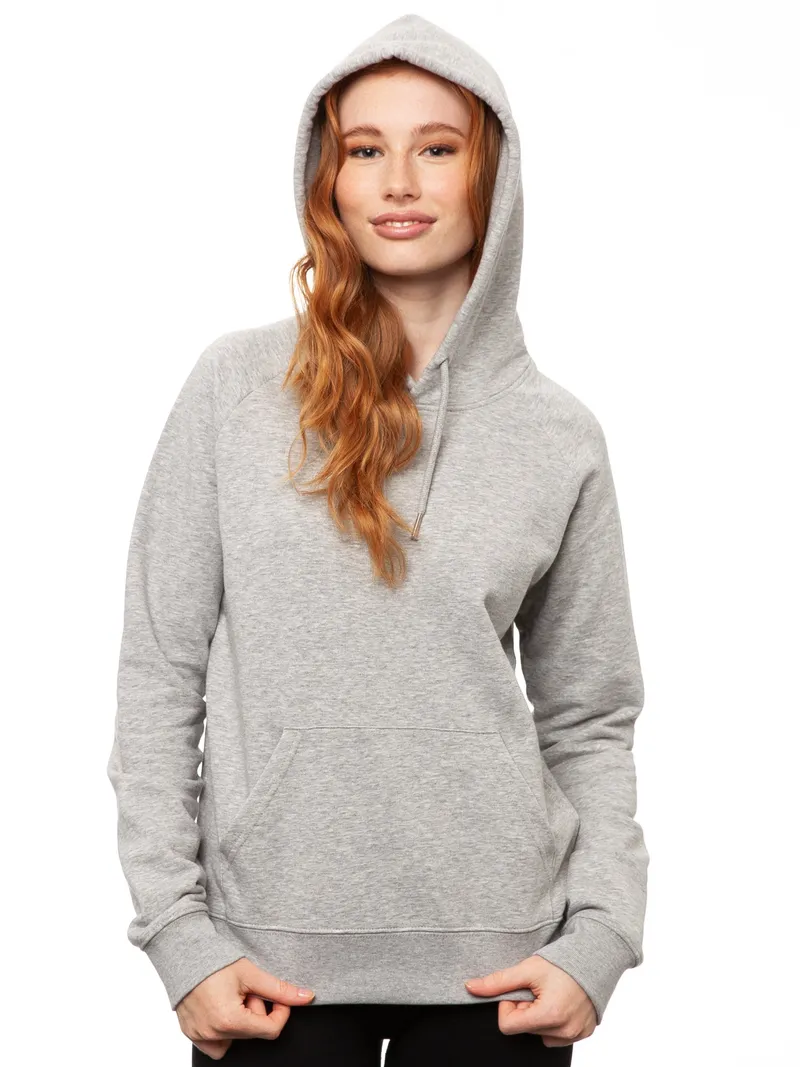 FellHerz FellHerz Damen Hoodie Kapuzenpullover, Hellgrau, – Produktbild 1 von 5