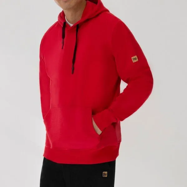 TAO Sportswear TAO Sportswear Herren Hoodie Coolio mit Kapuze aus Bio-Baumwolle, Rot, – Produktbild 2 von 4