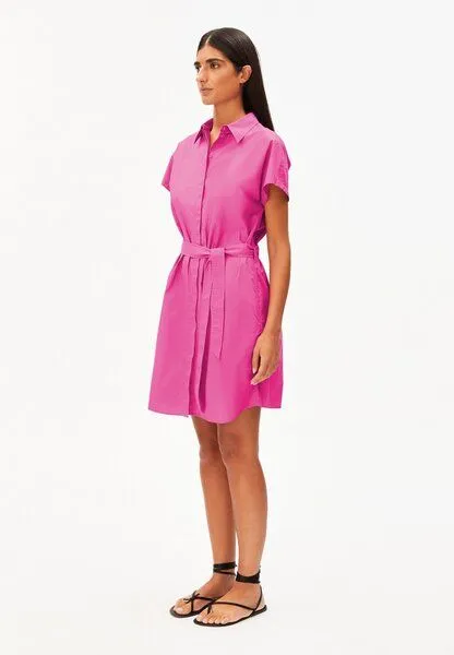 ARMEDANGELS ARMEDANGELS LARISAANA MINI Damen Kleid aus 100% Bio-Baumwolle, Very berry, – Produktbild 4 von 4