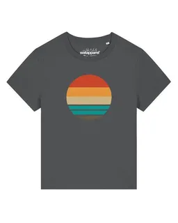 watapparel watapparel T-Shirt Frauen Retro Sunset Ocean – Produktbild 1 von 1