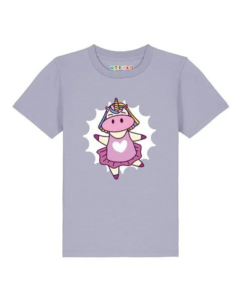 watabout.kids watabout.kids T-Shirt Kinder Ballett Unicorn, Lavender, – Produktbild 1 von 2