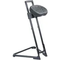 Stehhilfe mit ergonomischer Sitzfläche, schwarz – Produktbild 1 von 1