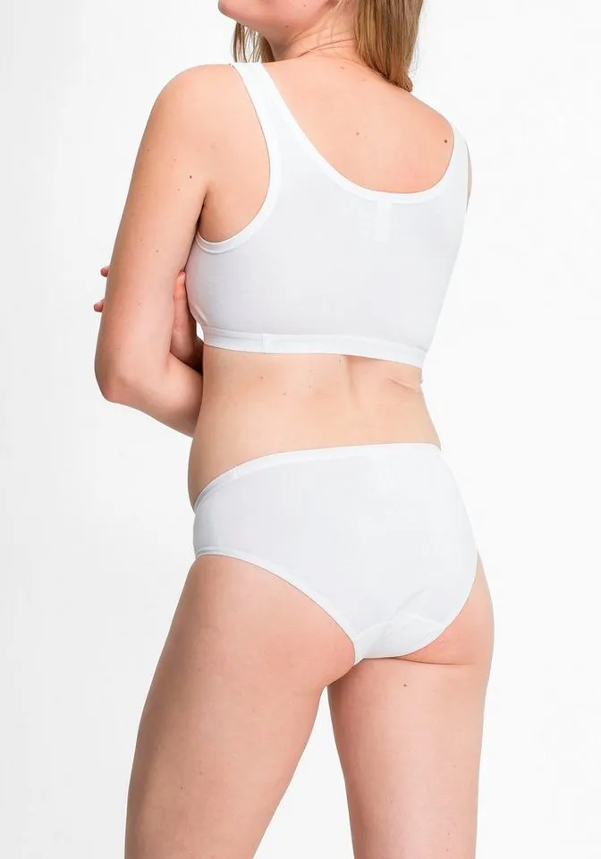Speidel Speidel Bustier Bio Cotton plus (2er Pack) Baumwollmix, ohne Verschluss, elastisch, sportlich, basic, Weiß, – Produktbild 2 von 3
