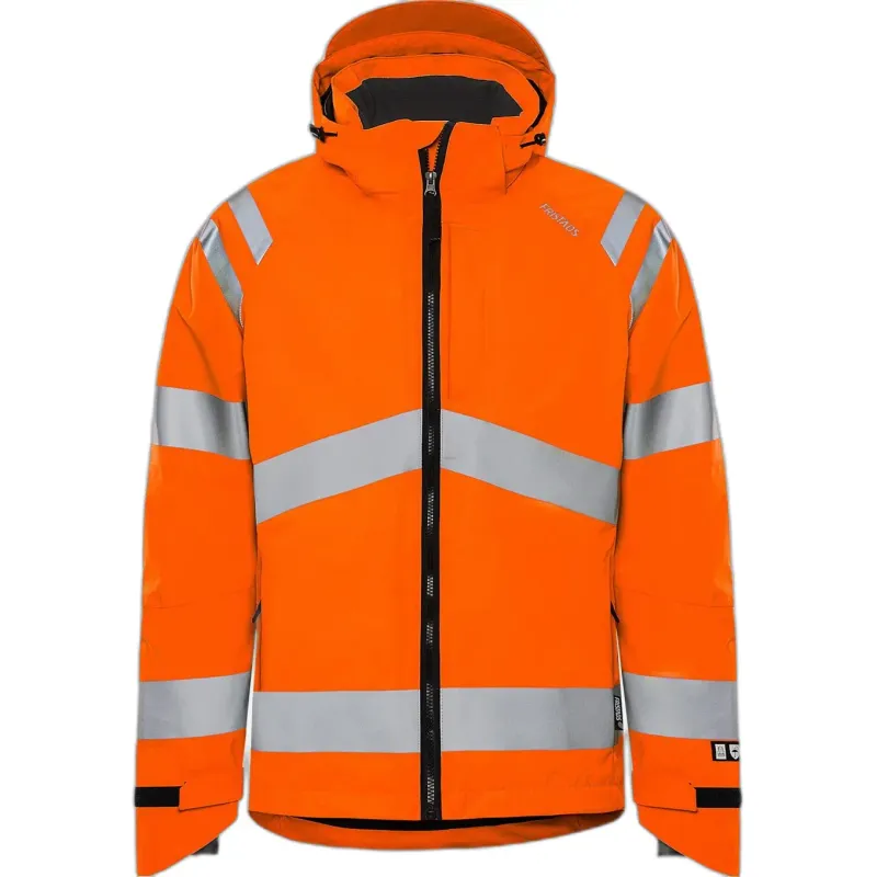 Fristads Wasserdichte Hochsichtbarkeitjacke Klasse 3 Fristads Shell 4680 Glps, Orange, – Produktbild 1 von 2