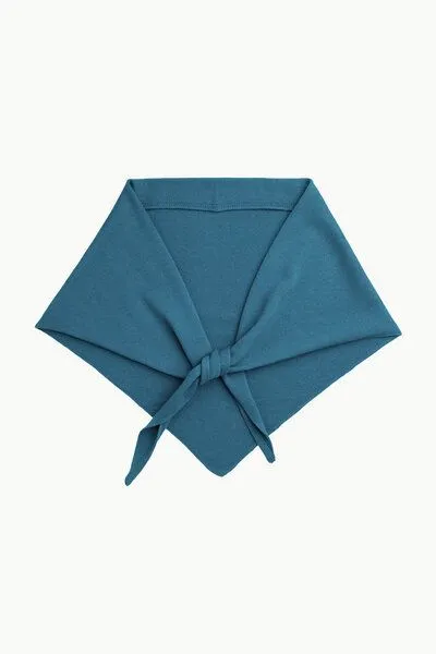 Kopyto Kopyto BIRUANG XL Große Bandana / Halstuch 100% Merinowolle RWS-zertifiziert, ökologisch, unifarben, Pastellblau, – Produktbild 1 von 4