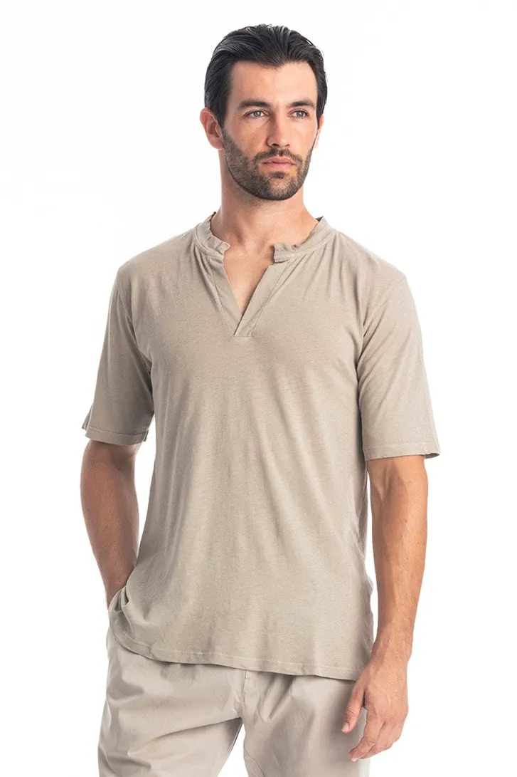 RAVENS VIEW IBIZA RAVENS VIEW IBIZA Herren vegan T-Shirt Cruise Stone, Beige, – Produktbild 2 von 2