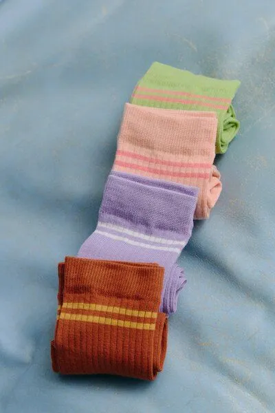 Jutelaune Jutelaune Greenish Stripe Socks, Grün, – Produktbild 3 von 4