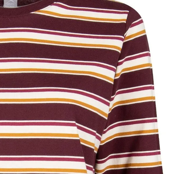 Iriedaily Iriedaily Stripe Basic LS, Red wine (rot), – Produktbild 3 von 4