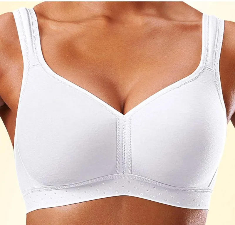petite fleur by Lascana Entlastungs-BH weiß+schwarz, Weiß+schwarz, – Produktbild 3 von 3