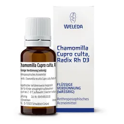 Weleda WELEDA Chamomilla Cupro culta, Radix Rh D 3  20 ml Dilution – Produktbild 1 von 1
