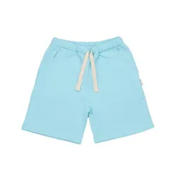 Walkiddy Kinder Shorts GOTS-zertifiziert aus Bio-Baumwolle, hellblau, elastischer Bund mit Kordelzug – Walkiddy Angel Blue, sommerlich & bequem – Produktbild 1 von 1