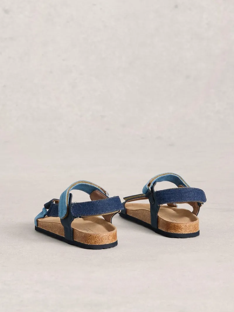 White Stuff Trekking Sandalen mit Fußbett - 38, Denim multi, – Produktbild 4 von 4