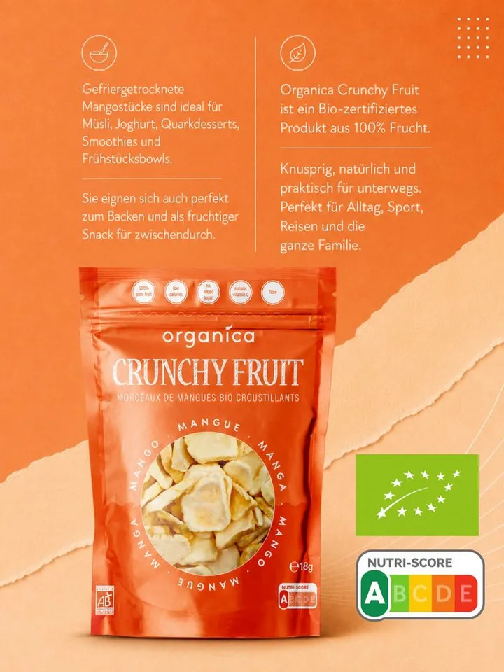 ORGANICA ORGANICA Gefriergetrocknete Bio-Mango – Produktbild 3 von 5