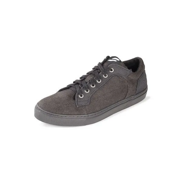 Fairticken Fairticken LAMEGO II Sneaker mit Hanf/Leinen Canvasstoff, Faded black / black, – Produktbild 1 von 4