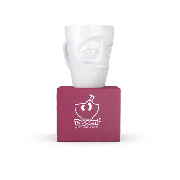 FIFTYEIGHT PRODUCTS FIFTYEIGHT PRODUCTS Verschmitzer Porzellanbecher mit Henkel – Produktbild 5 von 5