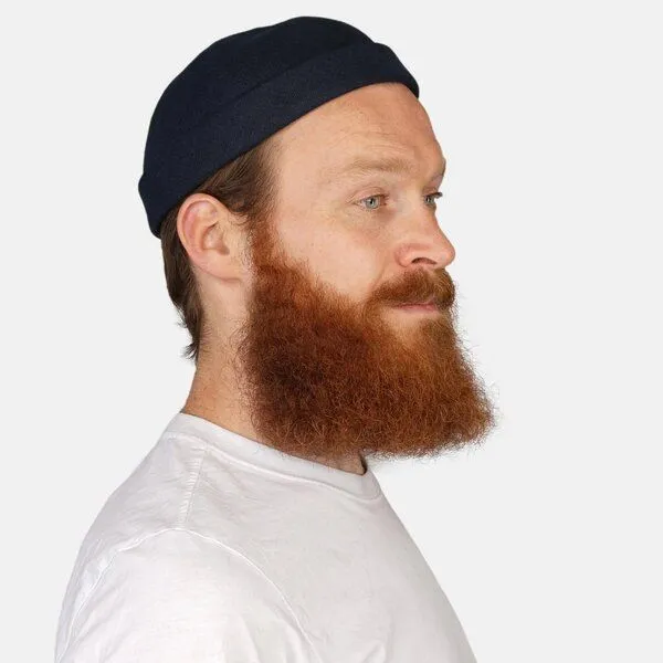 Hanseheld Hanseheld Docker Cap Leinen Kurz Flach Segler Sailor Cap, Blau, – Produktbild 3 von 5