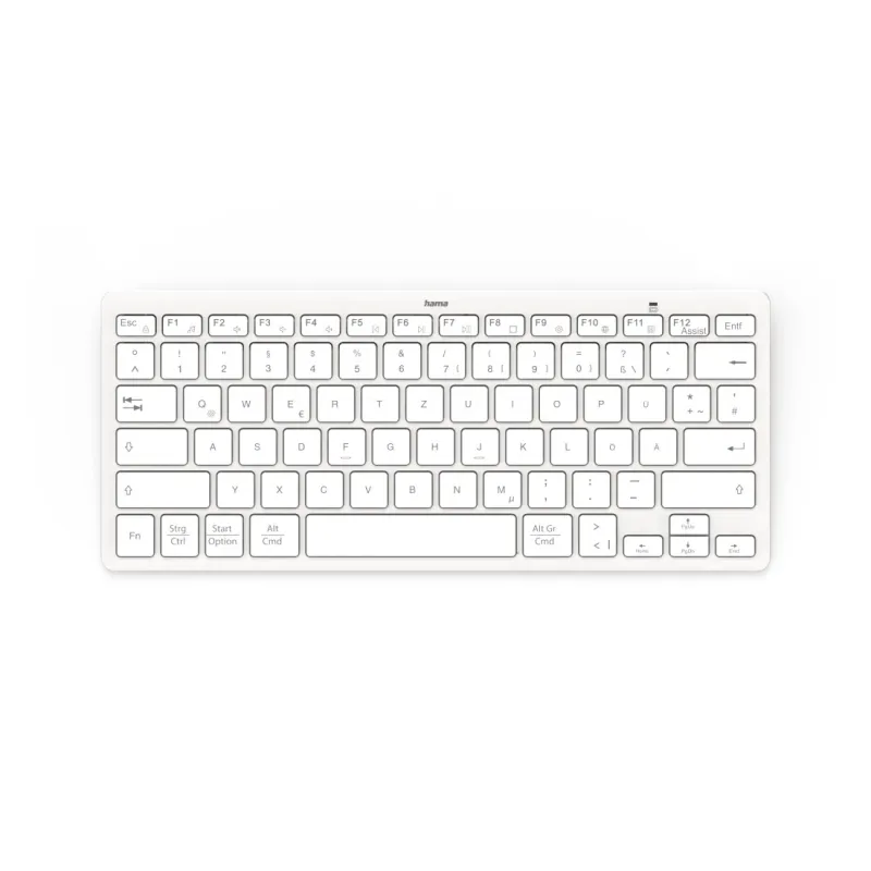 Hama Hama Bluetooth®-Mini-Tastatur "Travel 400" für Tablets, kabellos, WS, QWERTZ DE – Produktbild 1 von 5
