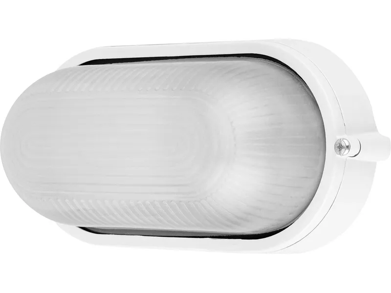 REV REV LED-Oval-Feuchtraumleuchte "Lumi Globe" Aluminium, max. 60 W, weiß – Produktbild 1 von 1