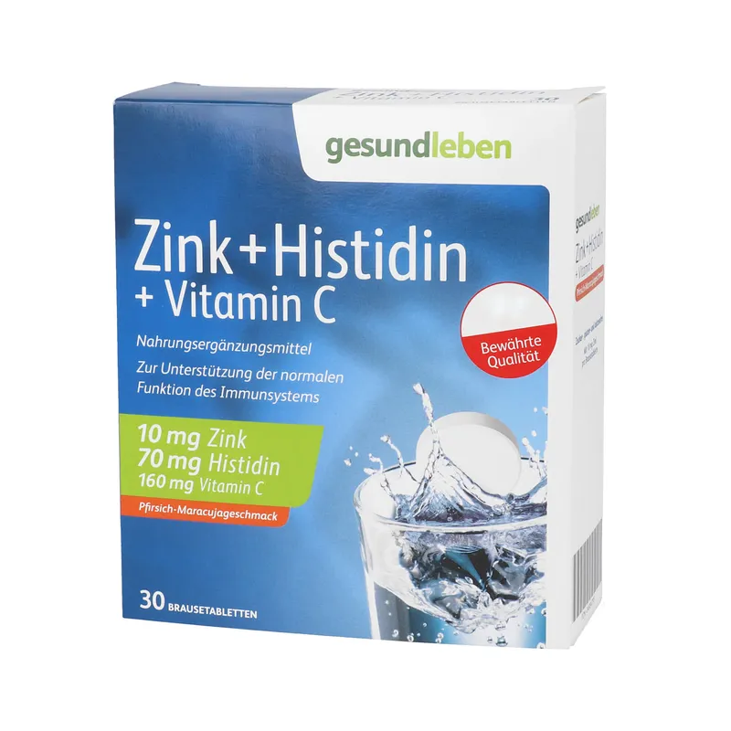 Gesund & Leben Gesund Leben Zink+Histidin+Vitamin C Brausetabletten – Produktbild 1 von 1