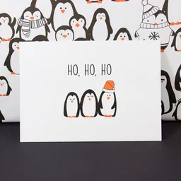 Bow & Hummingbird Bow & Hummingbird Postkarte "Ho, ho, ho" – Produktbild 1 von 1