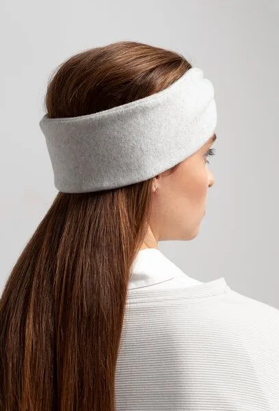 SHIPSHEIP Shipsheip Miriam - Damen Stirnband aus Bio-Baumwolle, Grau, – Produktbild 2 von 3