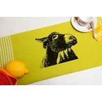 Hirschkind Hirschkind Bio-&Fair-Trade-Geschirrtuch "Esel", hellgrün – Produktbild 1 von 1