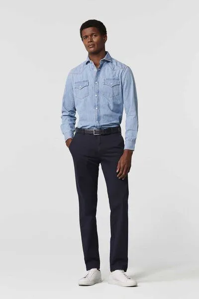 Meyer MEYER Constant Colour Baumwollchino, Blau (marine), – Produktbild 3 von 5