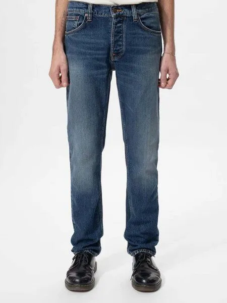 Nudie Jeans Nudie Jeans Herren Jeans - Solid Ollie, Blue, – Produktbild 2 von 8