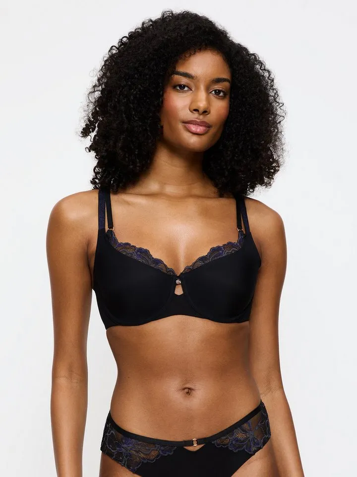 Triumph Triumph Bügel-BH Wild Gardenia Florale mit zarter Spitze und ergonomischem Komfort-Bügel, Schwarz, – Produktbild 1 von 5