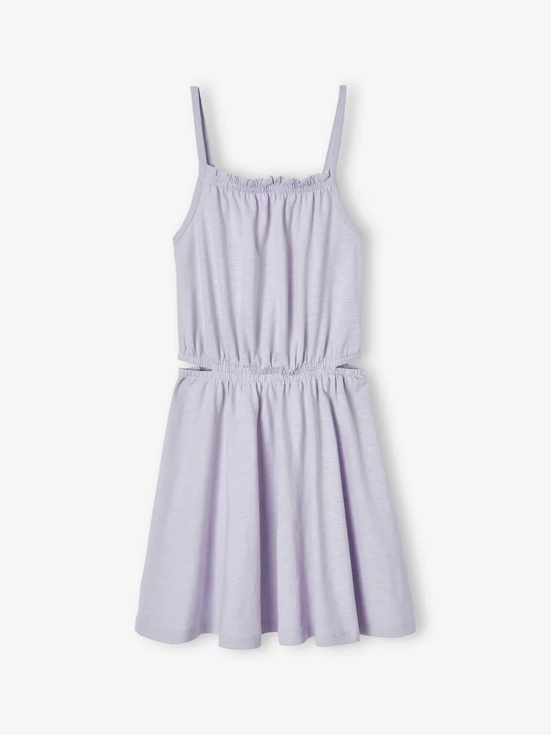 Vertbaudet Mädchen Trägerkleid mit Cut-out an den Seiten lavandel, Lavandel, – Produktbild 1 von 4