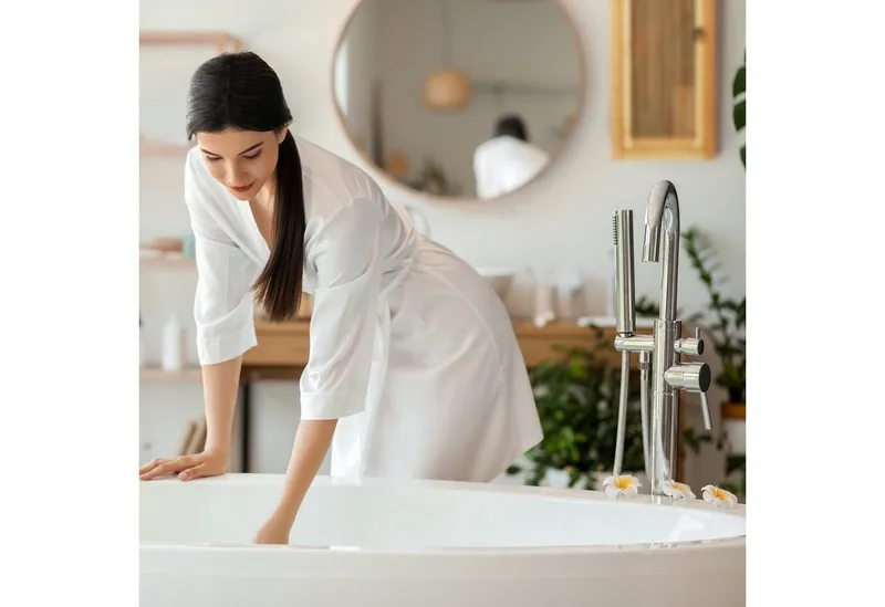RELAXDAYS RELAXDAYS Hängeschrank Badezimmerschrank Bambus hängend (1-St), Braun, – Produktbild 3 von 4