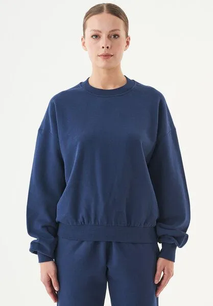 ORGANICATION ORGANICATION ESSENTIALS-BUKET- Soft Touch Sweatshirt aus Bio-Baumwolle, Navy, – Produktbild 1 von 4