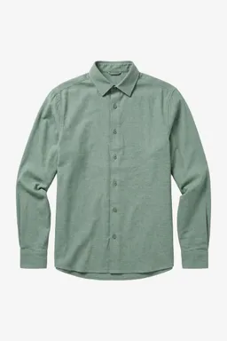 KnowledgeCotton Apparel KnowledgeCotton Apparel Herren vegan Hemd Dune Regular Flannel Lily Pad Grün – Produktbild 1 von 1