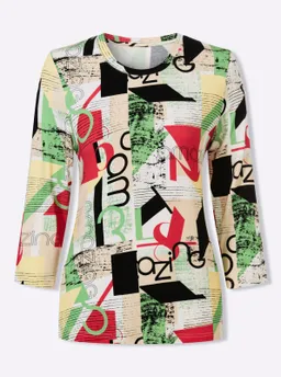 Witt Print-Shirt erdbeere-apfel-bedruckt – Produktbild 1 von 1