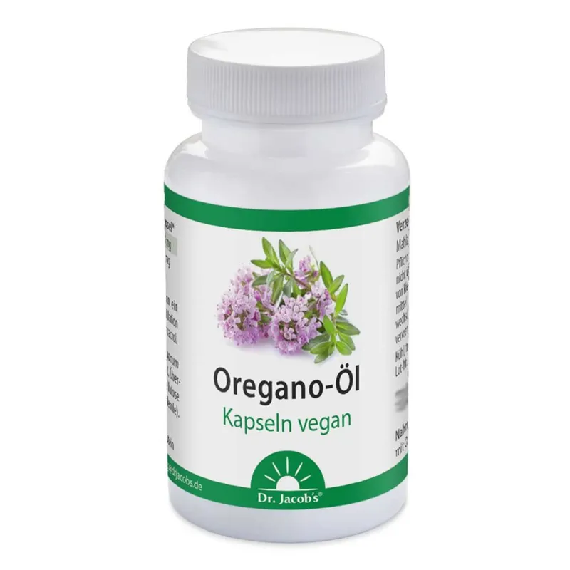 Dr. Jacob's Dr. Jacob's Oregano-Öl Kapseln Carvacrol Thymol vegan – Produktbild 1 von 1