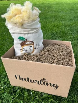 naturling naturling Schafwollpellets Natur 3,5kg mit 250g Schafwolle - organischer Langzeitdünger im Kombipaket – Produktbild 1 von 1