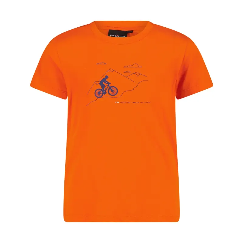 CMP Bio-Baumwoll-T-Shirt Kinder CMP, Orange, – Produktbild 1 von 1