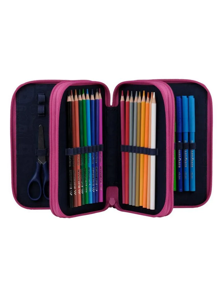 Ergobag Ergobag Federmäppchen Maxi Mäppchen, (1-tlg), mit Stiften befüllt, Lila, – Produktbild 2 von 8