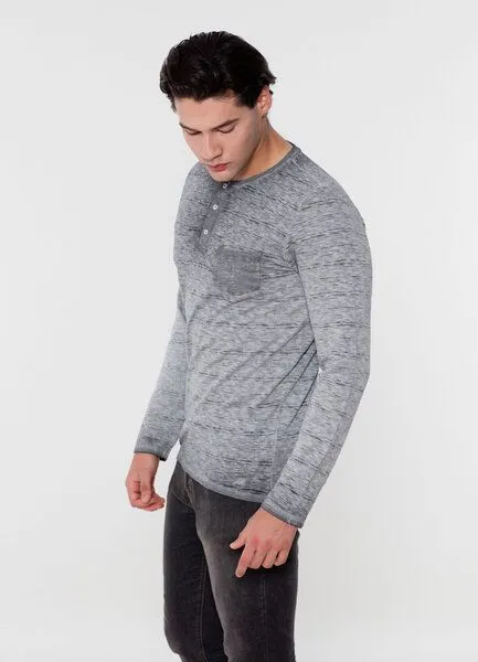 ORGANICATION ORGANICATION MOR-4067 HERREN GARMENT DYED LANGARM T-SHIRT – Produktbild 2 von 3