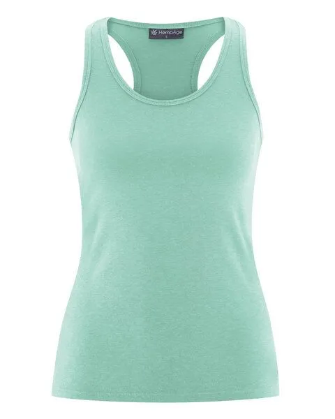 HempAge HempAge Damen Yoga Tanktop Hanf/Bio-Baumwolle, Sage, – Produktbild 1 von 4