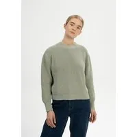 MELA MELA Rippstrick Pullover Style ADAH aus 100% Bio-Baumwolle, Green clay, – Produktbild 1 von 1