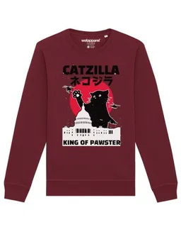 watapparel watapparel Sweatshirt Unisex Catzilla – Produktbild 1 von 1