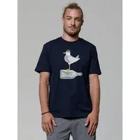 watapparel watapparel T-Shirt Unisex Möwe mit Hut, French navy, – Produktbild 1 von 1