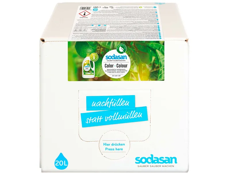 Sodasan Sodasan Color-Flüssigwaschmittel 'Limette' Bag in Box, 20 l – Produktbild 1 von 1