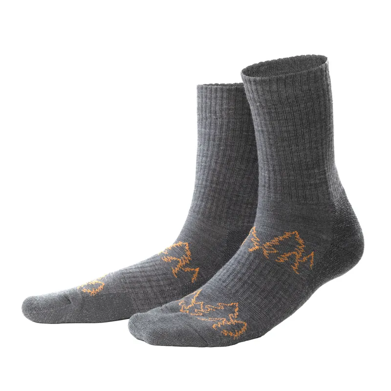 Living Crafts Living Crafts - Unisex Wandersocken - Schwarz (79% Bio-Wolle; 18% Polyamid; 3% Elasthan), Nachhaltige Mode, Bio Bekleidung, Schwarz, – Produktbild 1 von 3