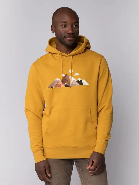 watapparel watapparel Hoodie Unisex Mountains & Moon, Ochre, – Produktbild 2 von 2