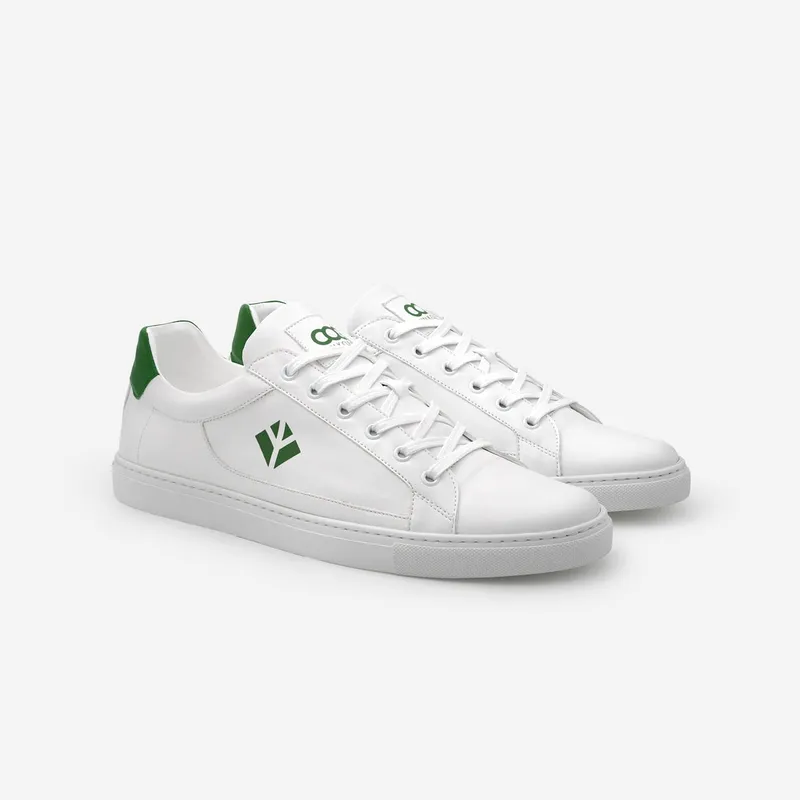 COG COG Herren vegan Sneaker Winton Weiß, Grün, – Produktbild 2 von 2